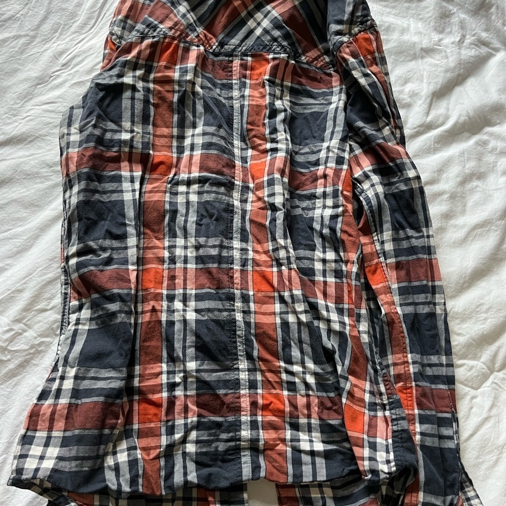 Roots Classic Plaid Button Down Fitted Shirt XS - Picture 4 of 5